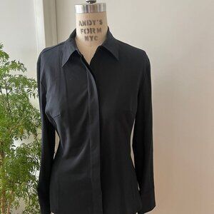 Vintage EXPRESS Stretch Black Button Down Size 5/6
